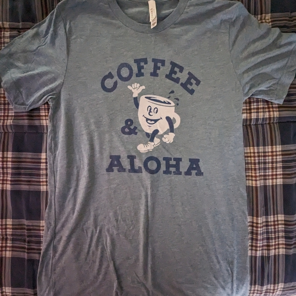 Coffee and Aloha t-shirt‎